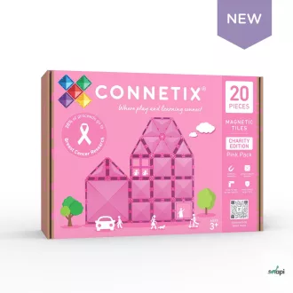 CONNETIX CHARITY SZETT,RÓZSASZÍN 20 DB 