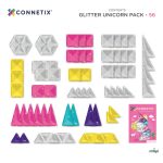CONNETIX GLITTER UNICORN PACK, 56 PCS
