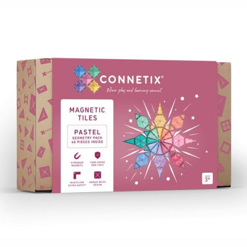 CONNETIX PASZTELL GEOMETRIA SZETT,  40 DB