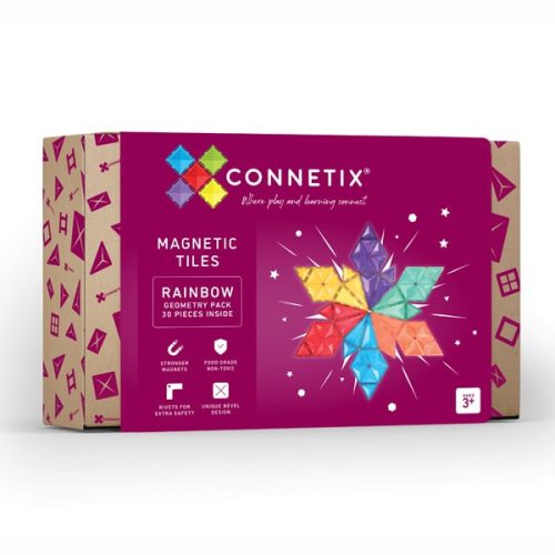 CONNETIX SZIVÁRVÁNY GEOMETRIA SZETT,  30 DB