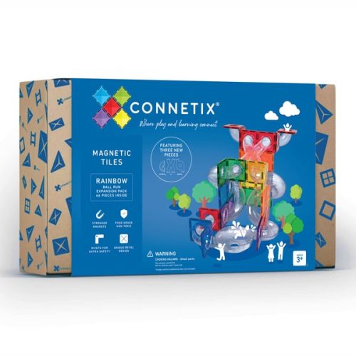 CONNETIX   GOLYÓPÁLYA SZETT SZIVÁRVÁNY,  66 DB