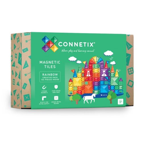 CONNETIX SZIVÁRVÁNY KREATÍV SZETT, 102 DB 