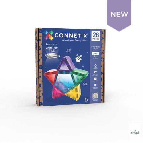 CONNETIX LIGHT STAR/ VILÁGÍTÓ CSILLAG SZETT, 28 DB-OS - előrendelésre