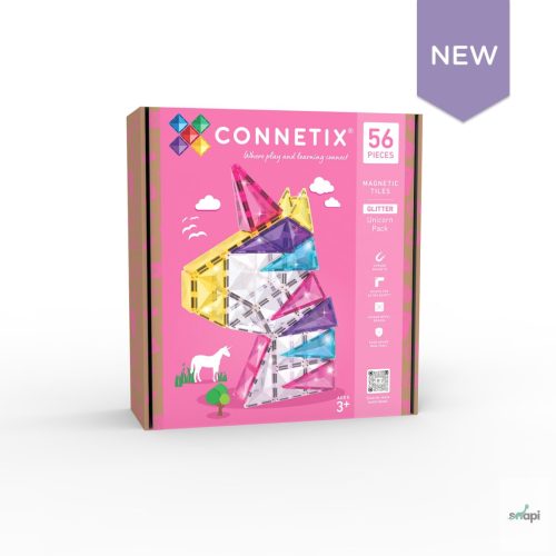 CONNETIX GLITTER UNICORN PACK, 56 PCS - előrendelésre