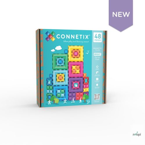 CONNETIX BRIGHT PORTAL / FÉNYLŐ KAPU SZETT, 48 DB-OS - előrendelésre