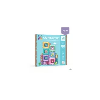  CONNETIX PASTEL  PASTEL PORTAL / PASZTELL FÉNYLŐ KAPU SZETT, 48 DB-OS  