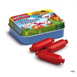   ERZI FAJÁTÉK -  FERDI FUCHS MINI KOLBÁSZKÁK FÉM DOBOZBAN