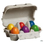 ERZI TOJÁSOK TARTÓBAN, SZÍNES - 6 DARABOS