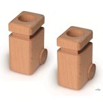 FAGUS GARBAGE CAN - NATUR, 2 PCS