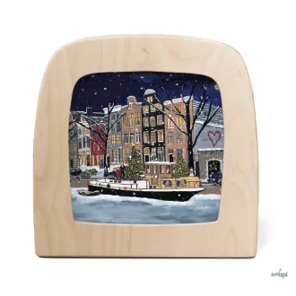  TOVERLUX KÉP A LÁMPÁBA, Gwen's Illustrations - Christmas in Amsterdam Silhouette