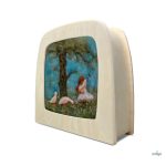 TOVERLUX PICTURE FOR THE LAMP,  Het Wol Feetje - Geese Cuddles Silhouette