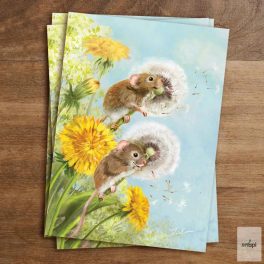 IRIS ESTHER POSTCARD - DANDELION FUN