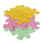 MUFFIK ORTHOPEDIC MAT, PUZZLE SOFT - PINK PASTEL