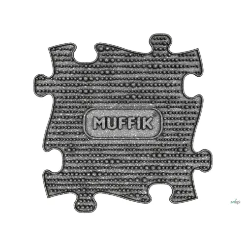 MUFFIK KEMÉNY PUZZLE - SZÜRKE CSILLOGÓ