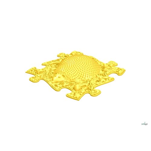 MUFFIK ORTHOPEDIC MAT,    HEDGEHOG FIRM - YELLOW