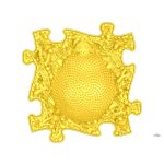 MUFFIK ORTHOPEDIC MAT,    HEDGEHOG FIRM - YELLOW