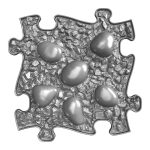 MUFFIK ORTHOPEDIC MAT, DINO EGGS FIRM - GRAPHITE