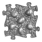 MUFFIK ORTHOPEDIC MAT, DINO EGGS FIRM - GRAPHITE