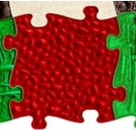 MUFFIK ORTHOPEDIC MAT, PEBBLES SOFT - RED