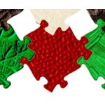 MUFFIK ORTHOPEDIC MAT, PEBBLES SOFT - RED