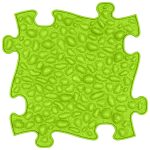 MUFFIK ORTHOPEDIC MAT, PEBBLES FIRM -  LIME