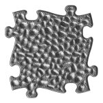 MUFFIK ORTHOPEDIC MAT, PEBBLES FIRM - GRAPHITE