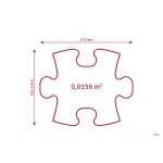 MUFFIK MINI PUHA TENGERPART PUZZLE - KÉK
