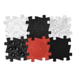 MUFFIK Set of orthopedic mats - Baby Black and White