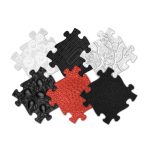 MUFFIK Set of orthopedic mats - Baby Black and White