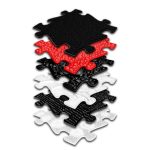 MUFFIK Set of orthopedic mats - Baby Black and White