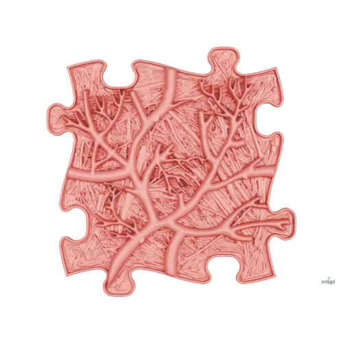 MUFFIK PUHA GYÖKEREK PUZZLE - PASZTELL NARANCSSÁRGA, limitált