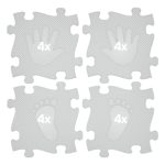 Set of active mats - HAND/FOOT, GRAPHITE