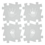 Set of active mats - HAND/FOOT, GRAPHITE