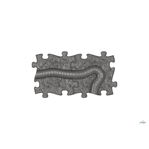 MUFFIK Orthopedic mat  - Snake  set, GREY