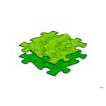 MUFFIK KEMÉNY KÍGYÓFEJ ELEM - ZÖLD