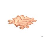MUFFIK FIRM TRACTOR TRACK PUZZLE - 1 PC - PASTEL ORANGE