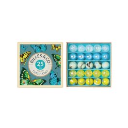 BILLES & CO MARBLES SET -  BUTTERFLY MINIBOX