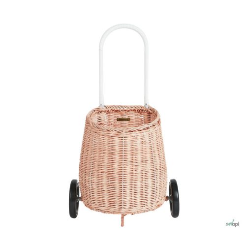 OLLIELLA HÚZÓS KOCSI, CEKKER - RÓZSASZÍN 