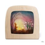 TOVERLUX PICTURE FOR THE LAMP,, , Vogel Geluk -  Kindling Spring Silhouette