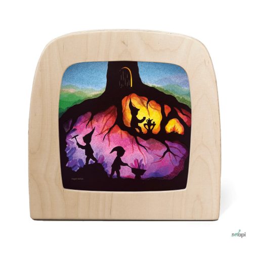 TOVERLUX PICTURE FOR THE LAMP,, , Vogel Geluk - Dwarfs Silhouette