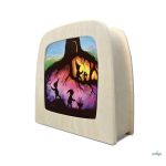 TOVERLUX PICTURE FOR THE LAMP,, , Vogel Geluk - Dwarfs Silhouette