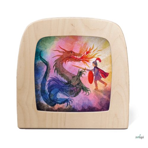 TOVERLUX PICTURE FOR THE LAMP, Vogel Geluk - St. Joris Silhouette