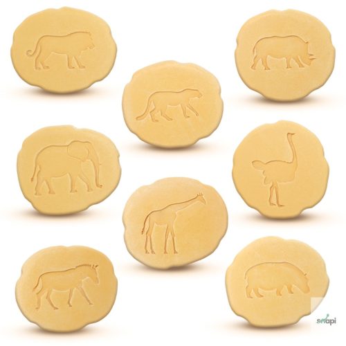 YELLOW DOOR NYOMOZÓ KŐSZETT, SZAFARI LÁBNYOMOK, 8 DB - előrendelésre