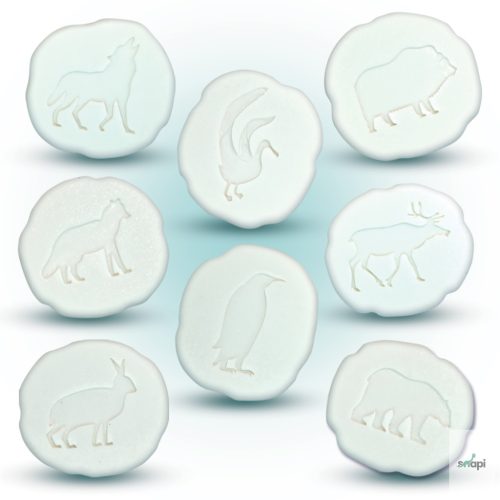 YELLOW DOOR NYOMOZÓ KŐSZETT, SARKI LÁBNYOMOK, 8 DB - előrendelésre