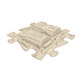 MUFFIK ORTHOPEDIC MAT,  LOGS FIRM - BEIGE